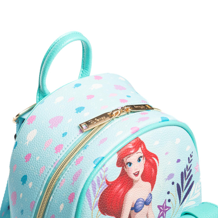 Wondapop Disney The Little Mermaid Under The Sea 11" Vegan Leather Mini Daypack