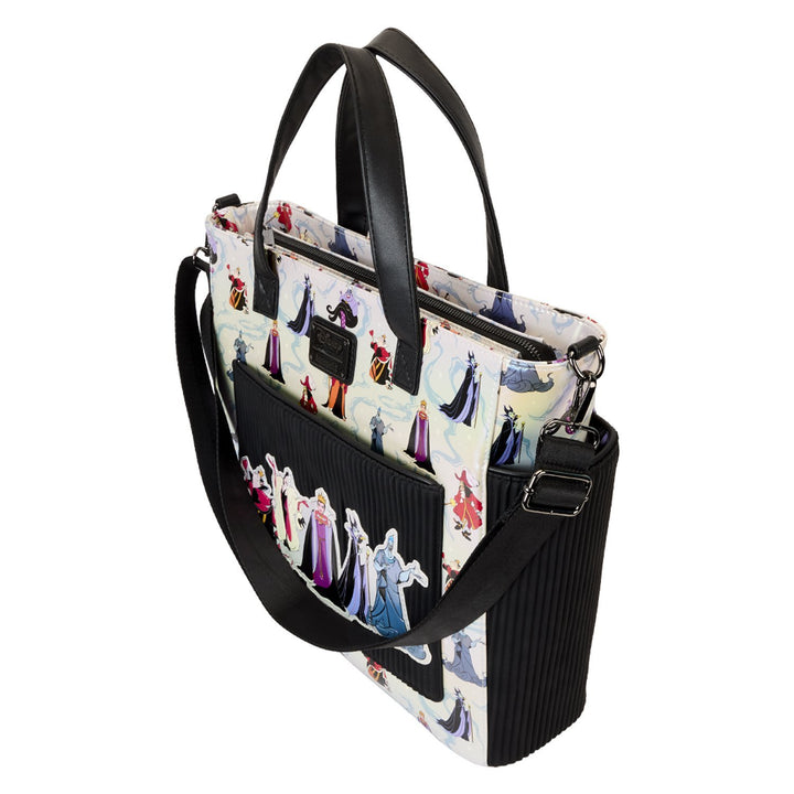 Loungefly Disney Villains Iridescent All-Over Print Convertible Backpack &amp; Tote Bag