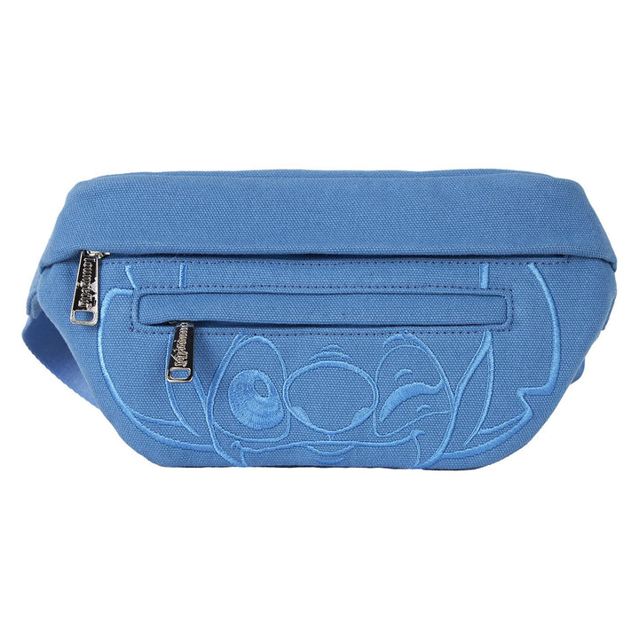 Loungefly Disney Stitch Ohana Canvas Convertible Belt Bag with Coin Bag