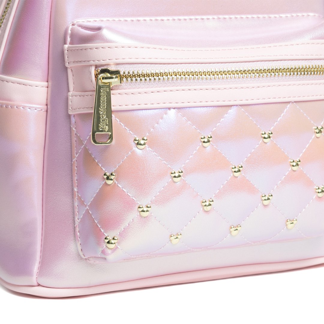Loungefly Disney The Minnie Mouse Classic Series Mini Backpack: Rose Iridescent Loungefly Disney The Minnie Mouse Classic Series Mini Backpack: Rose Iridescent
