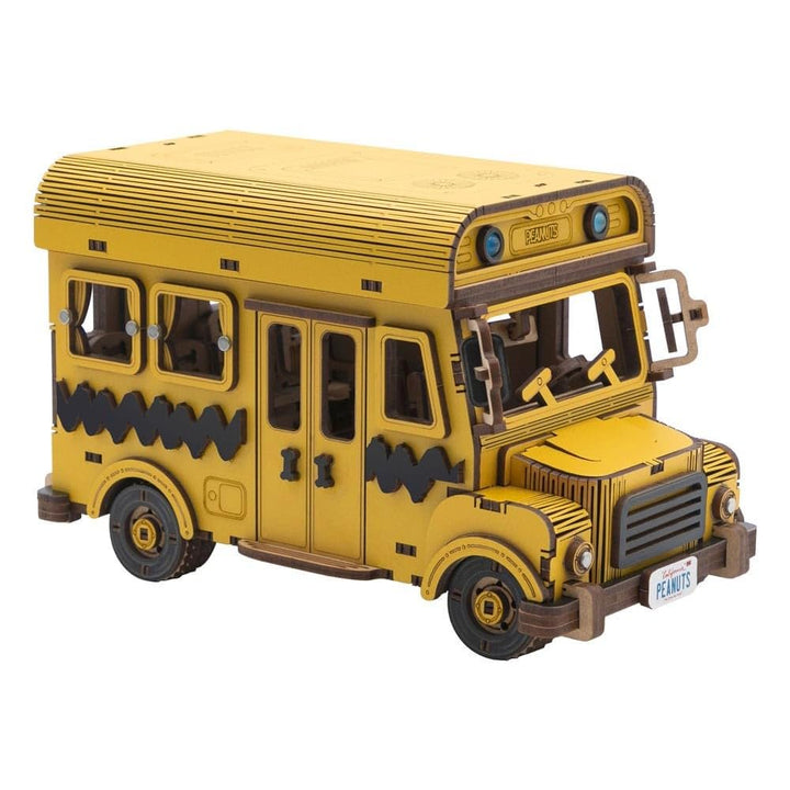 Snoopy School Bus Wooden Kit