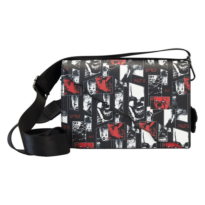 Loungefly Warner Brothers I Heart Horror IT Pennywise Glow Crossbody Bag