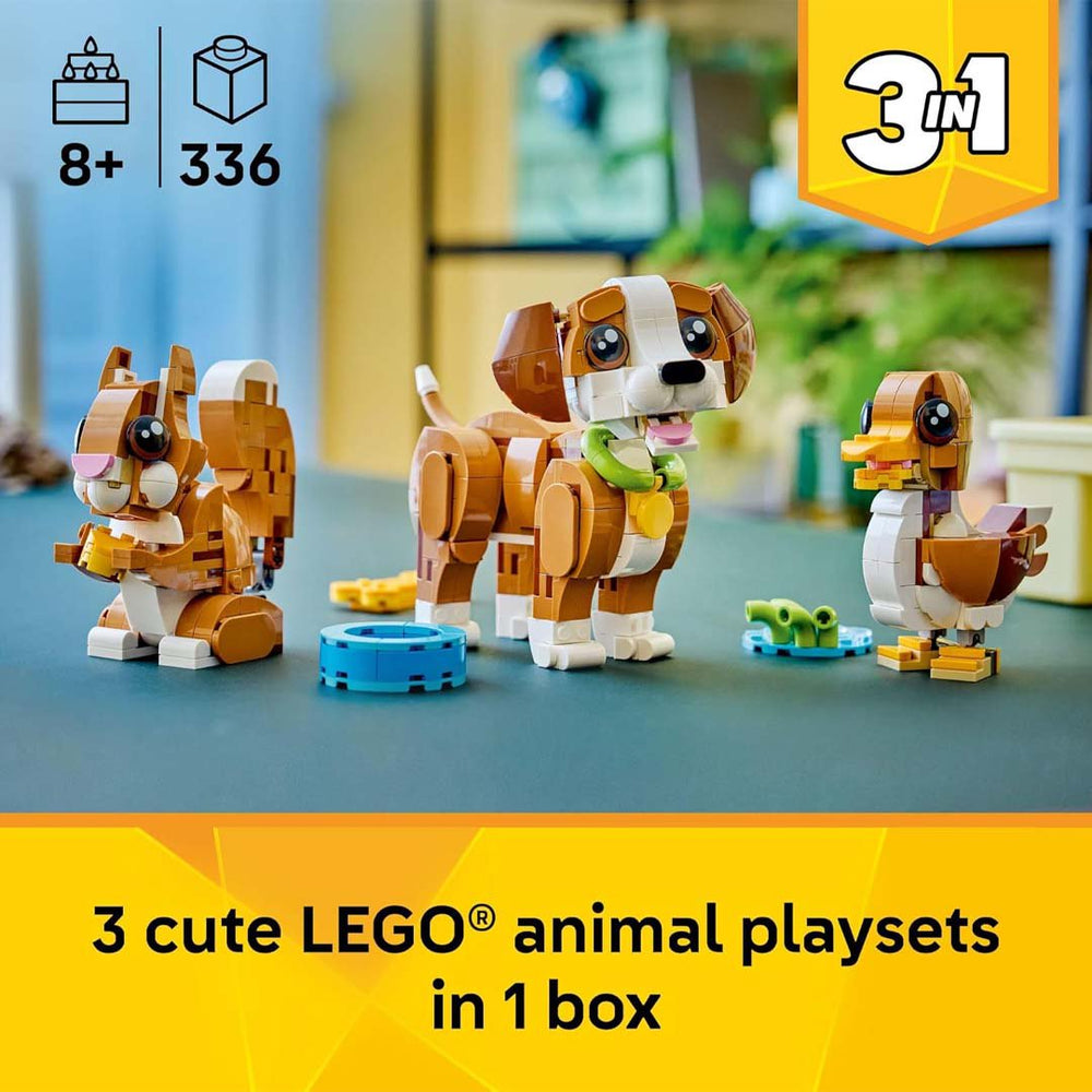 LEGO Creator 3 in 1 Cute Animals: Playful Puppy Dog (31382)