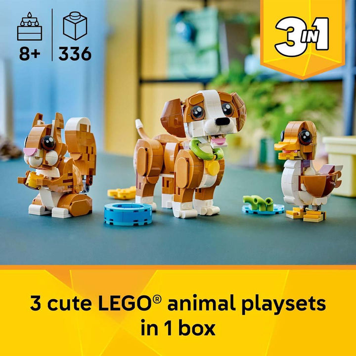 LEGO Creator 3 in 1 Cute Animals: Playful Puppy Dog (31382)