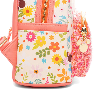 Loungefly Disney Minnie Mouse Springtime Sequins Mini Backpack - 707 Street Exclusive