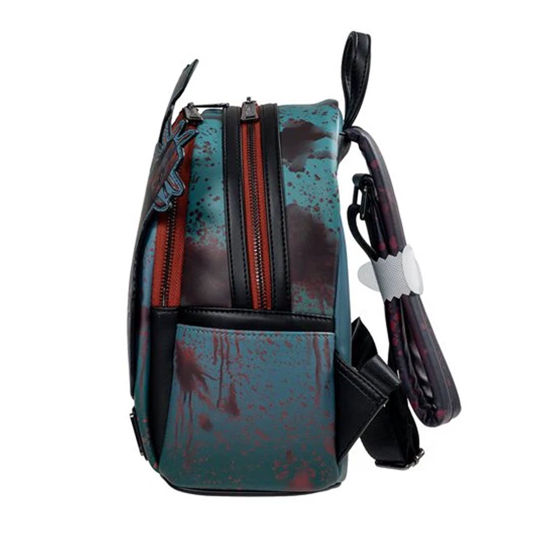 Loungefly Terrifier Art the Clown Blood Splatter Glow In The Dark Mini Backpack - Entertainment Earth EX