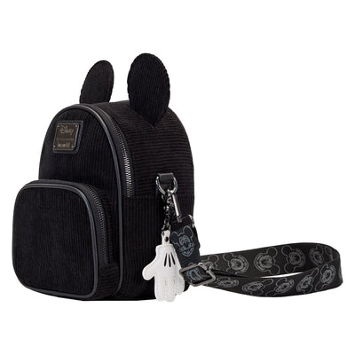 Loungefly Disney Mickey Mouse Classic Corduroy Convertible Mini Backpack & Crossbody Bag