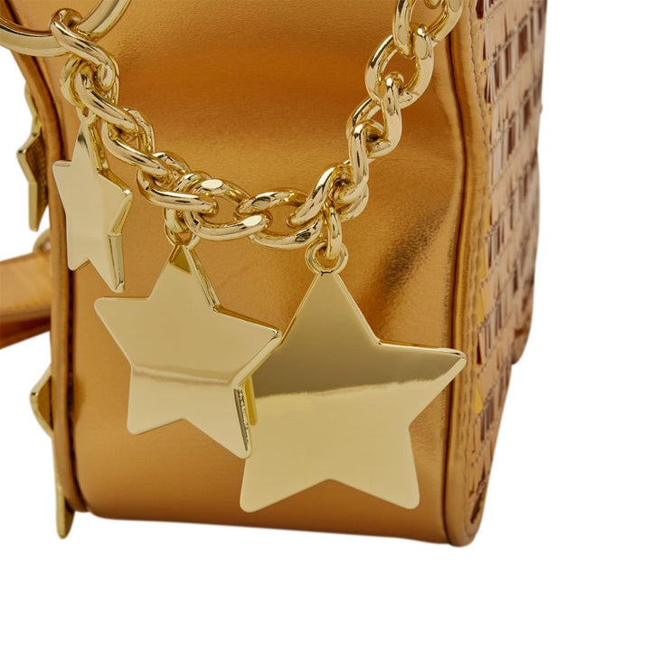 Loungefly Gold Star Sequin Figural Crossbody Bag