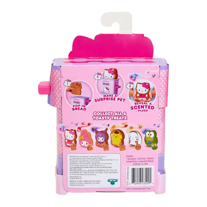 Cookeez Makery Hello Kitty and Friends Toasty Treatz Toaster with Scented Plush Blind Box