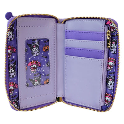 Loungefly Sanrio Kuromi Pumpkin Zip-Around Wallet