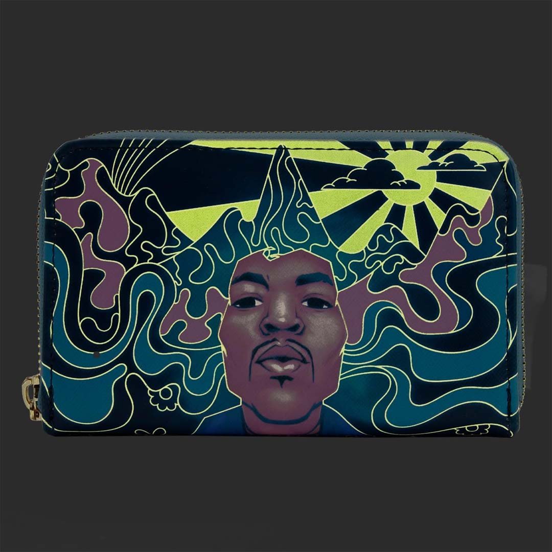 Loungefly Jimi Hendrix Psychedelic Landscape Zip-Around Wallet