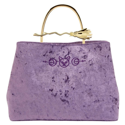 Loungefly Disney Hocus Pocus Velvet Broom Handle Handbag