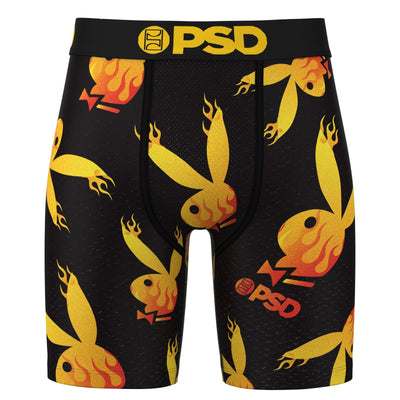 PSD Underwear Men's Playboy Vibes Boxer Briefs 3-pack - Flame Vibes