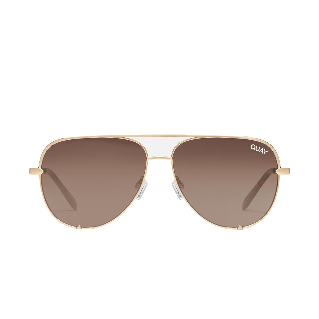 Quay Australia Unisex High Key Wire Frame Aviator Sunglasses