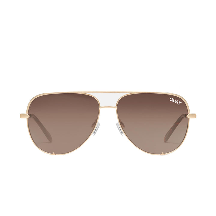Quay Australia Unisex High Key Wire Frame Aviator Sunglasses