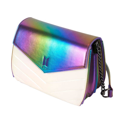 Loungefly Funko Pop! By Loungefly BTS Iridescent Quilted Crossbody Bag