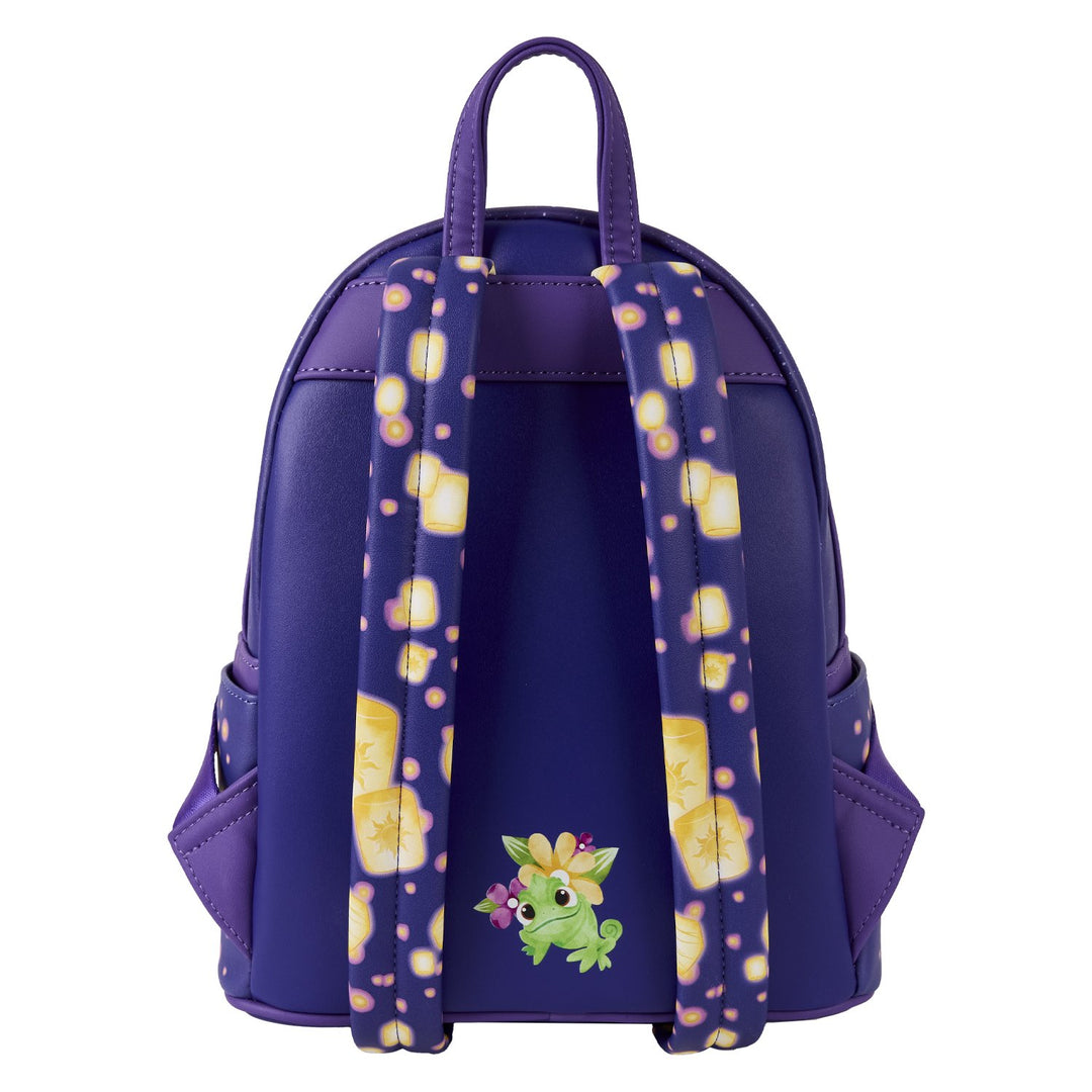 Loungefly Disney Tangled Rapunzel &amp; Flynn Rider Lantern Light Up Mini Backpack