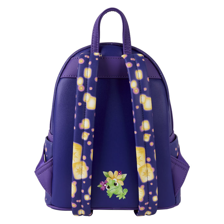 Loungefly Disney Tangled Rapunzel &amp; Flynn Rider Lantern Light Up Mini Backpack