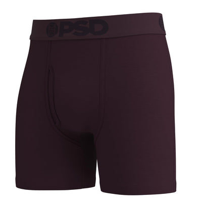 PSD Underwear Men's Dark Edge Modal Mid-Length Boxer Briefs 3-Pack