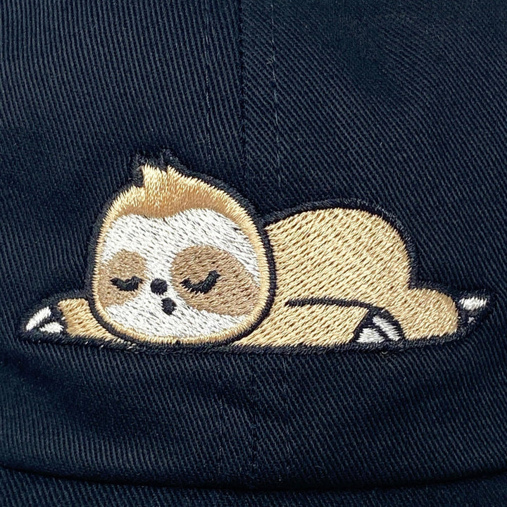 707 Street Furry Friends Embroidered Baseball Dad Hat - Sleeping Sloth