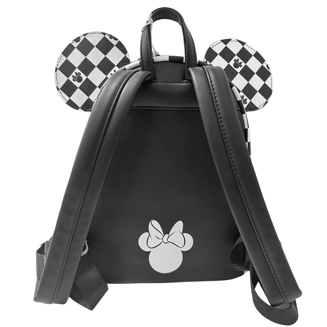 Loungefly Disney Minnie Mouse Checkered Sequin Womens Backpack