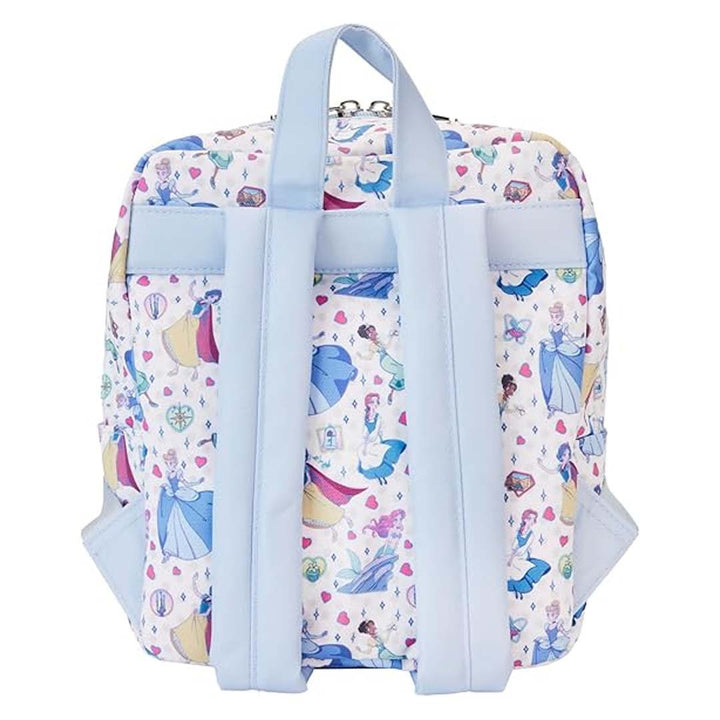 Loungefly Disney Princess Manga Style Allover Print Nylon Mini Backpack