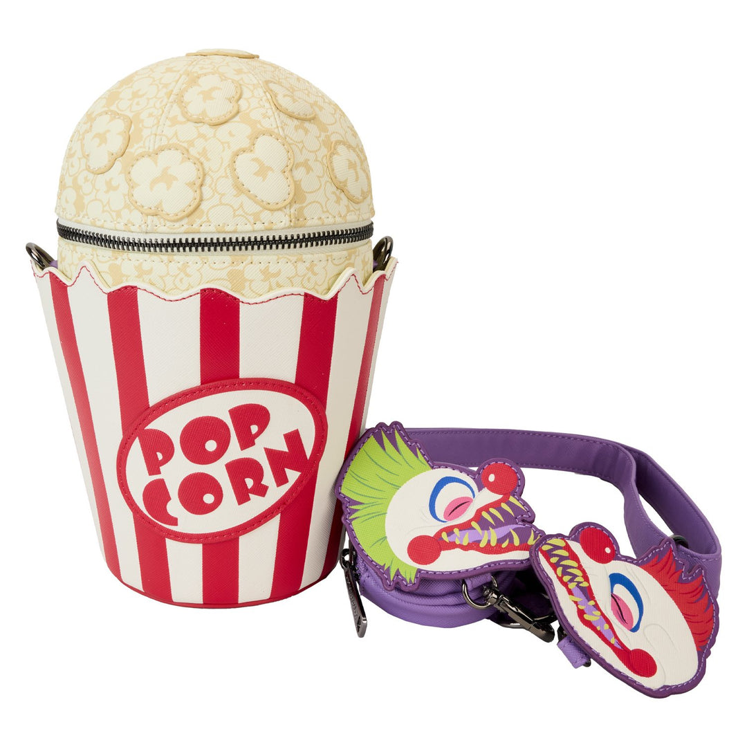 671803523081 - Loungefly MGM Killer Klowns From Outer Space Popcorn Crossbody - Front  