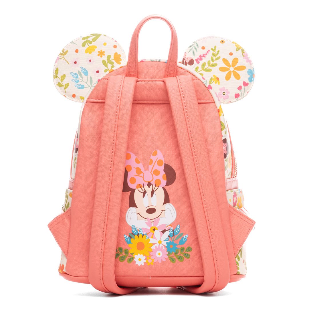 disney minnie mouse silver and pink sequin mini backpack Loungefly! Leather: Disney Minnie Mouse All-over-print Mini Backpack