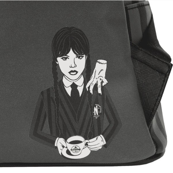 Loungefly Wednesday Addams Nevermore Cosplay Mini Backpack