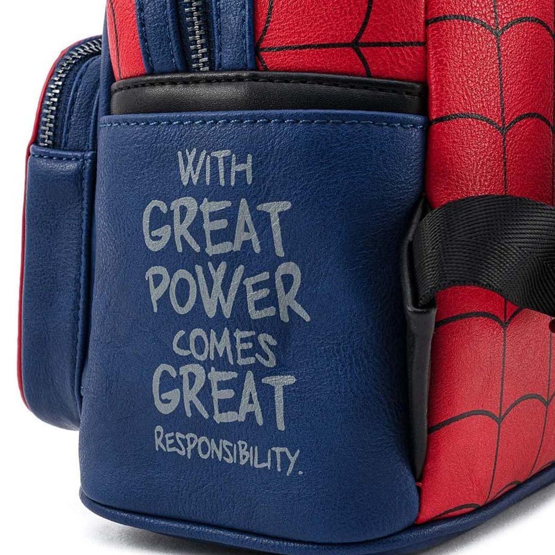 Loungefly Marvel Spider Man Classic Cosplay Mini Backpack