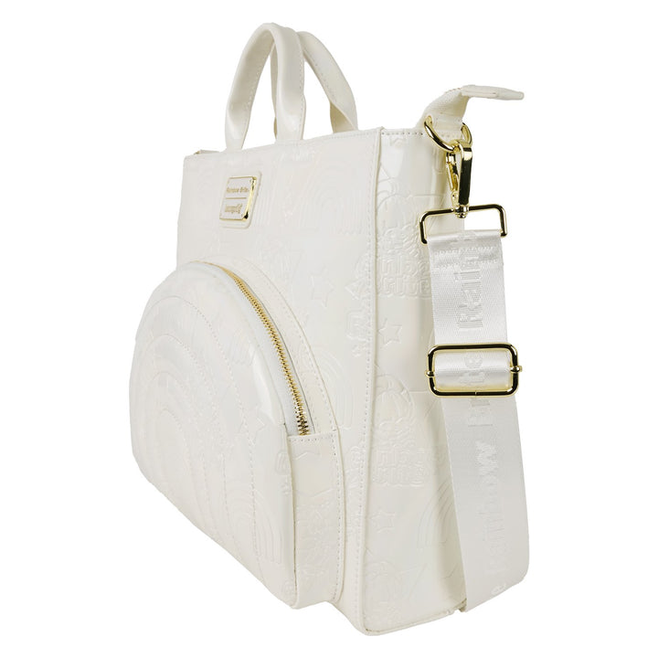 Loungefly Hallmark Rainbow Brite™ Iridescent Convertible Backpack &amp; Tote Crossbody Bag