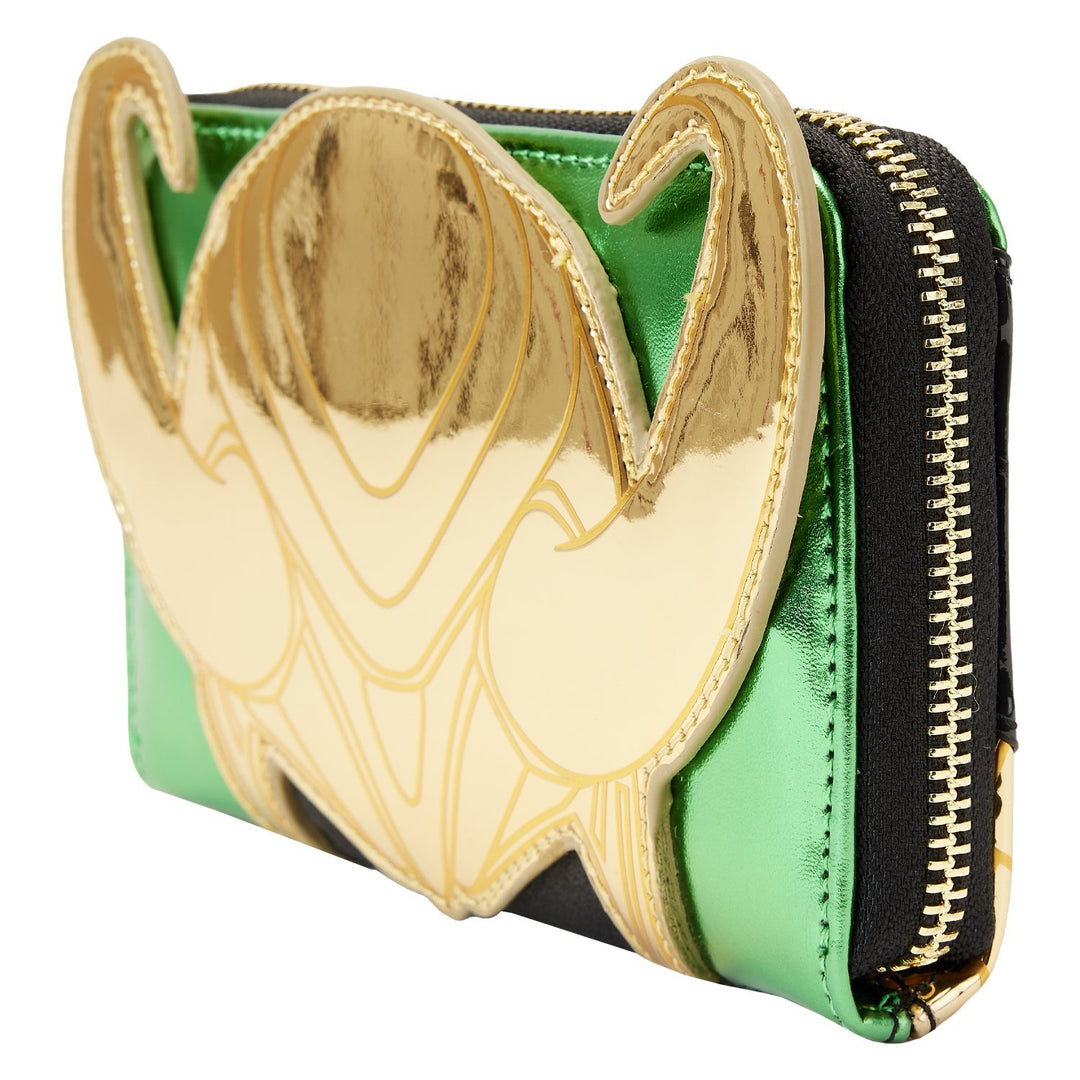 Loungefly Marvel Shine Loki Zip-Around Wallet