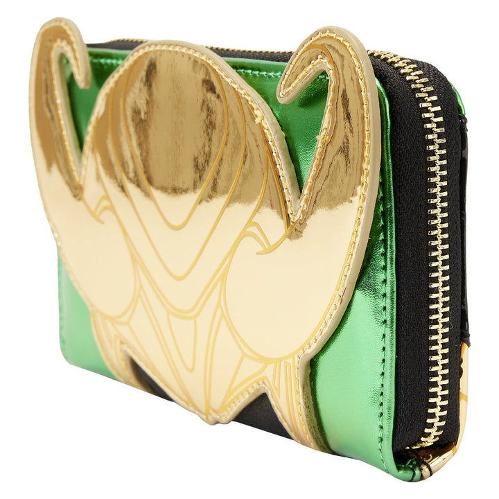 Loungefly Marvel Shine Loki Zip-Around Wallet