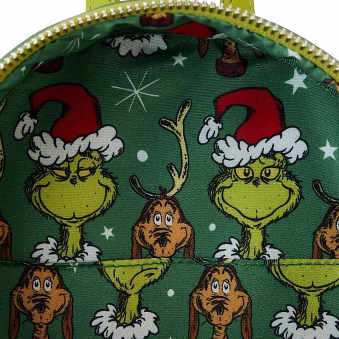 grinch loungefly mini backpack Loungefly Dr Seuss Grinch Santa Cosplay Mini Backpack