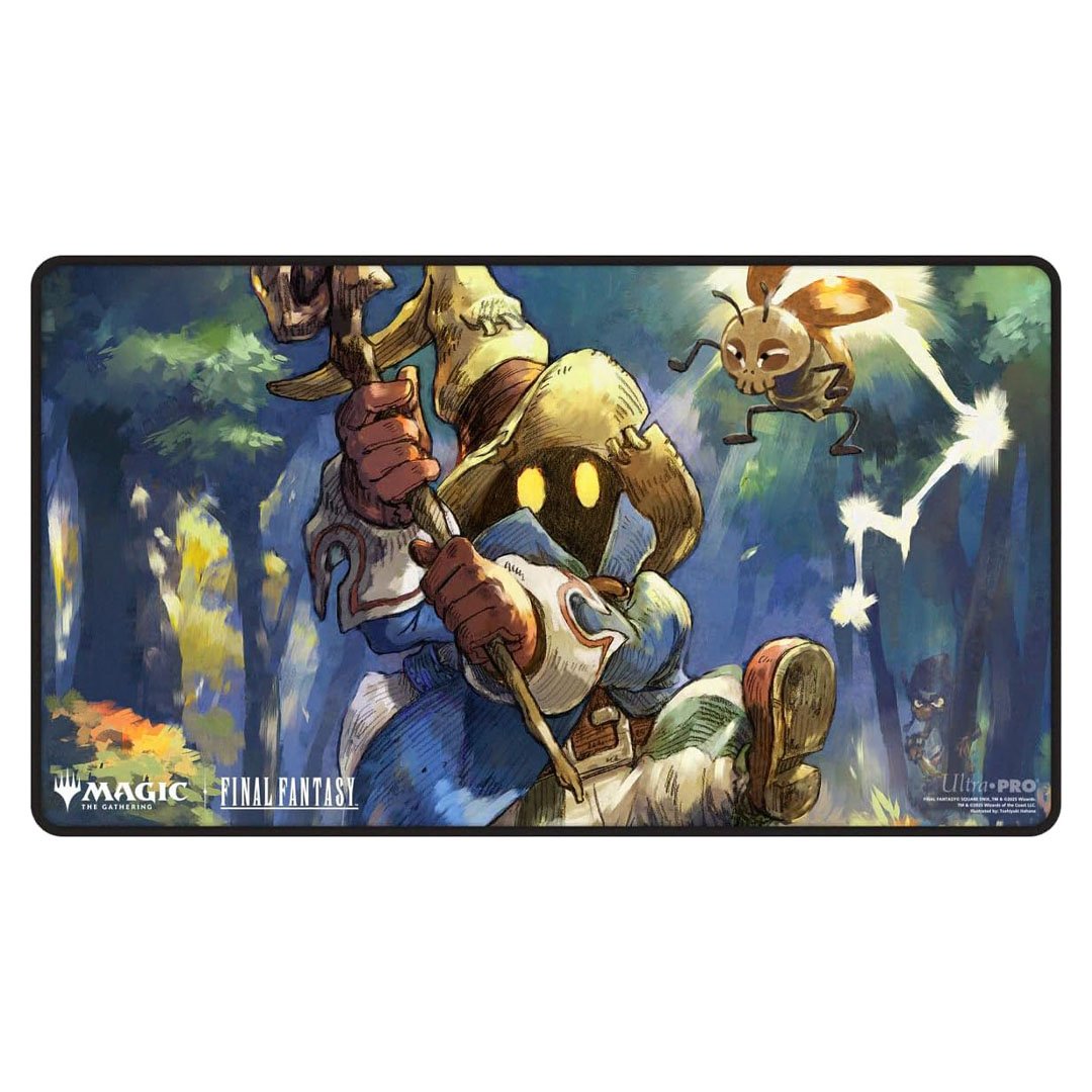 Ultra PRO - Final Fantasy x Universes Beyond Vivi, Stray Black Mage Black Stitched Playmat for Magic: The Gathering