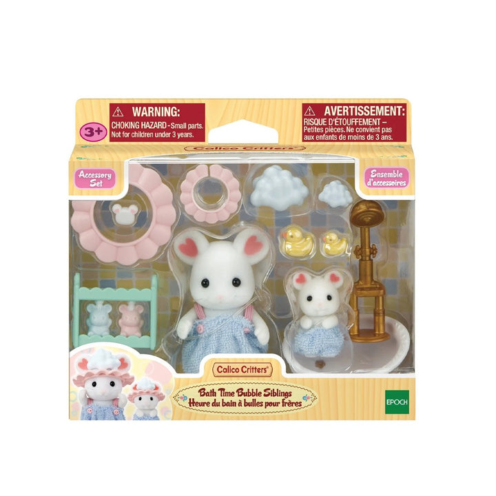 Calico Critters Bathtime Bubble Siblings