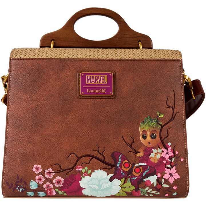 Loungefly Marvel Guardians of the Galaxy Floral Groot Crossbody Bag