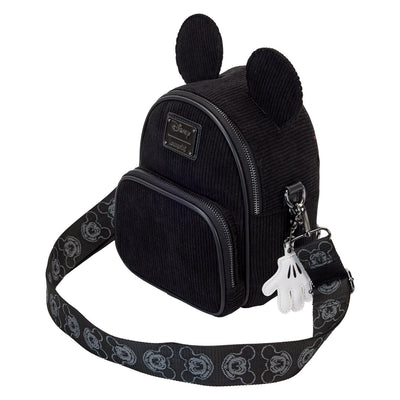 Loungefly Disney Mickey Mouse Classic Corduroy Convertible Mini Backpack & Crossbody Bag
