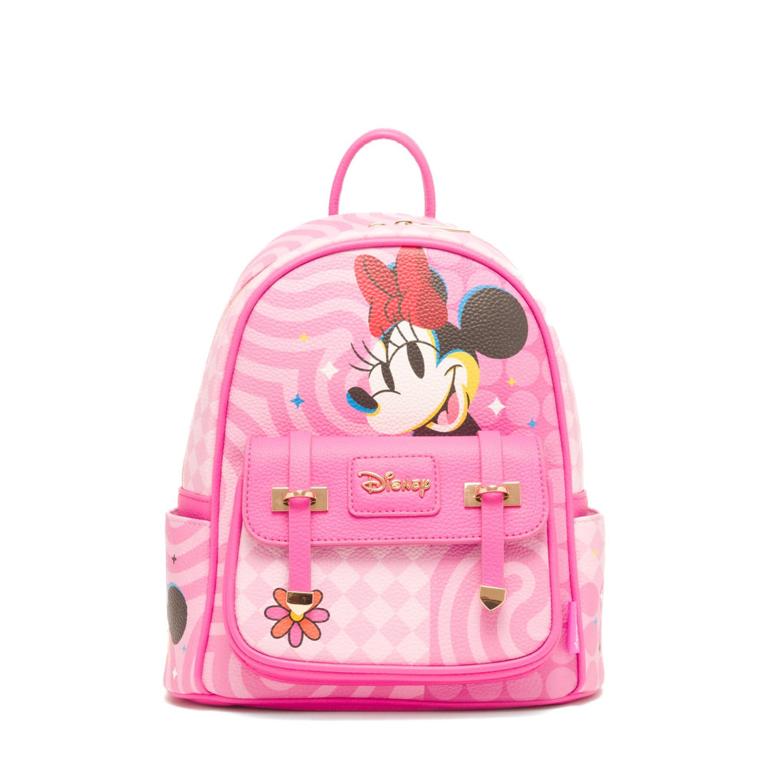 WondaPop Disney Minnie Mouse Glam Vibes 11" Vegan Leather Mini Backpack - Front