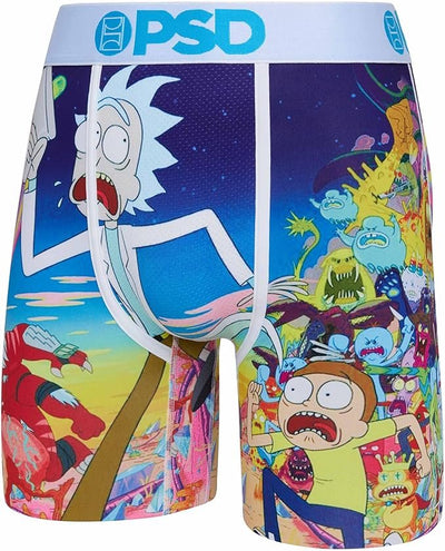 PSD Men's Rick and Morty Boxer Briefs 3-Pack - Rick and Morty Running