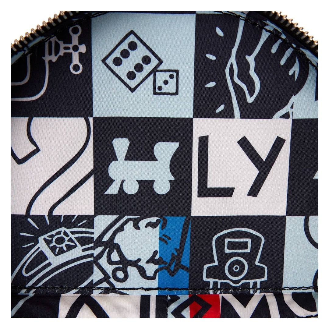 Loungefly Hasbro Monopoly 90th Anniversary Top Hat Glitter Figural Crossbody Bag