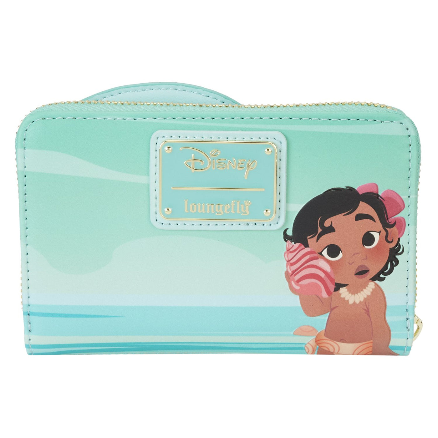 Loungefly Disney Moana Ocean Waves Zip-Around Wallet - Back