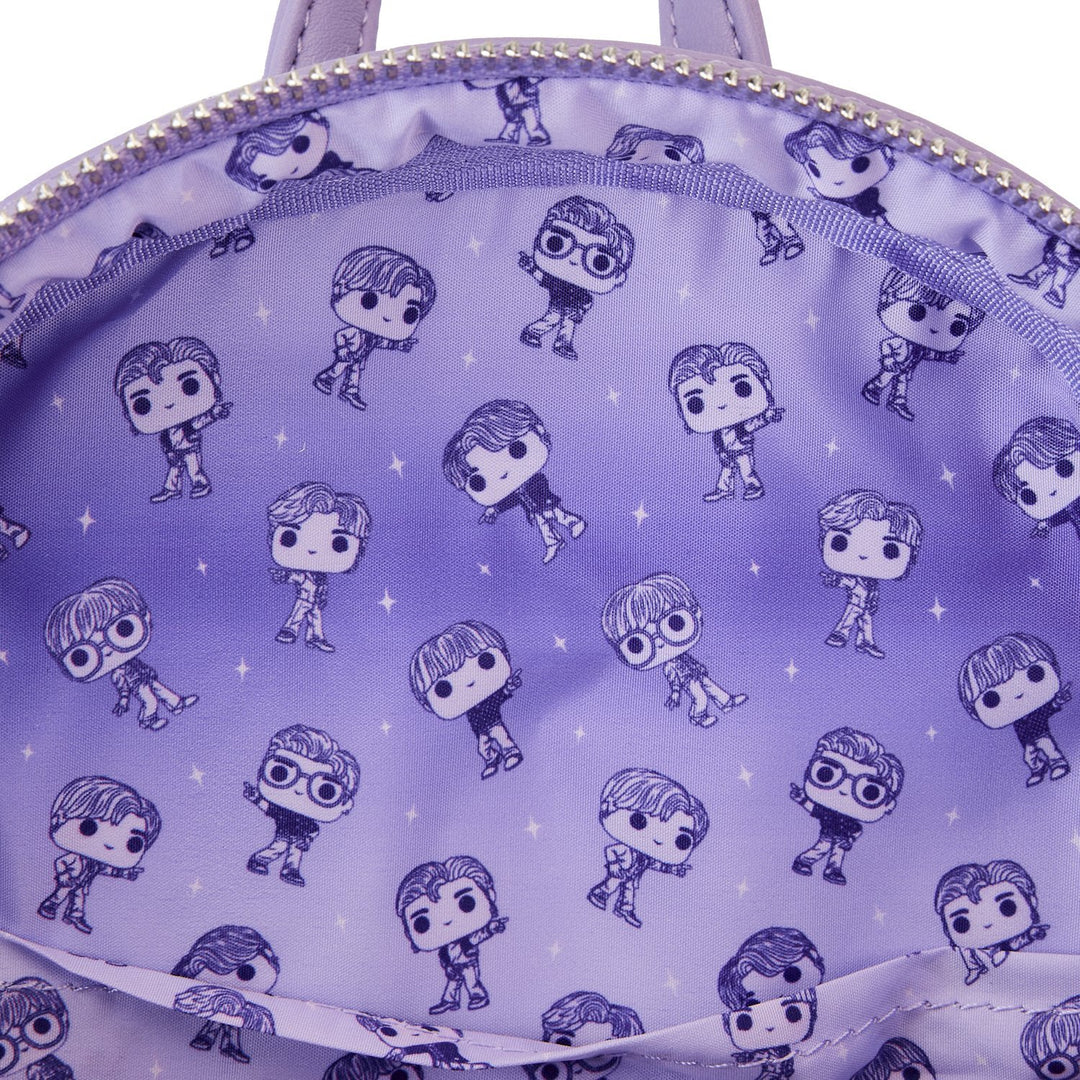 Loungefly Loungefly BTS BigHit ショルダーバッグ関税送料込 Amazon.com | Loungefly BTS Logo Iridescent Purple Mini
