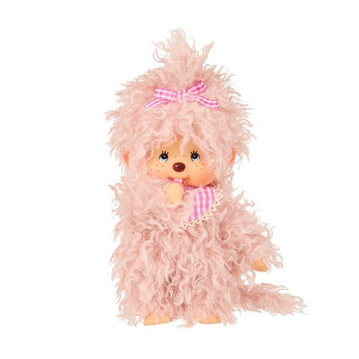 Monchhichi Girl - Fluffy Pink Beige Plush Toy