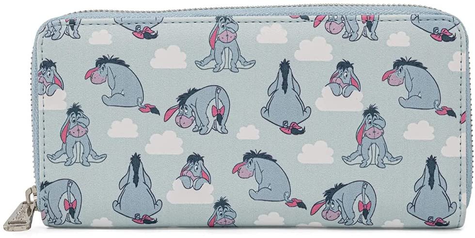 Loungefly Disney Eeyore Allover Print Zip-Around Wallet