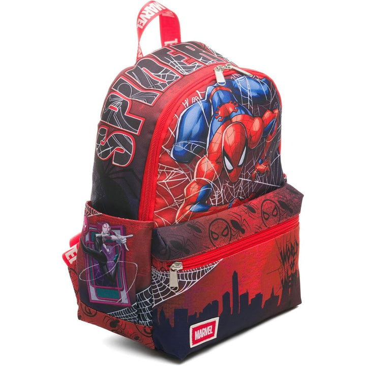 WondaPop Marvel Spiderman with Miles Morales and Gwen Stacy 13" Nylon Mini Daypack
