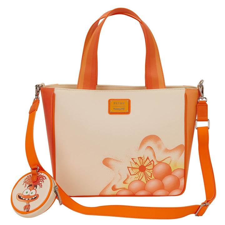 Loungefly Disney Pixar Inside Out 2 Anxiety Tote Bag with Coin Bag