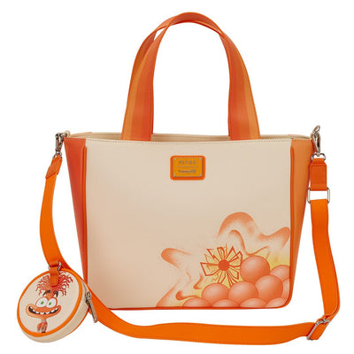 Loungefly Disney Pixar Inside Out 2 Anxiety Tote Bag with Coin Bag
