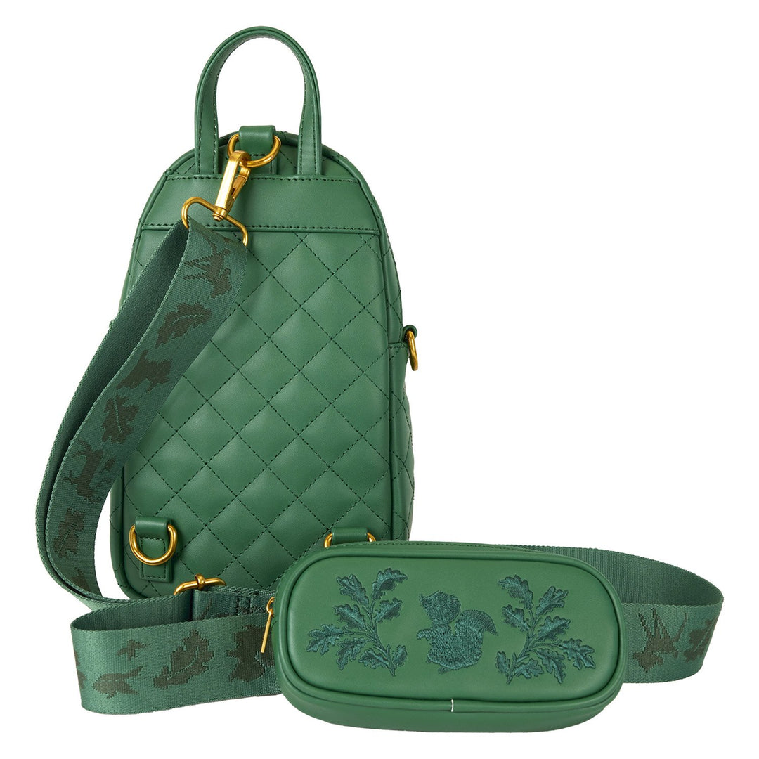 Loungefly Disney Bambi Texture Convertible Sling Crossbody Bag with Coin Bag