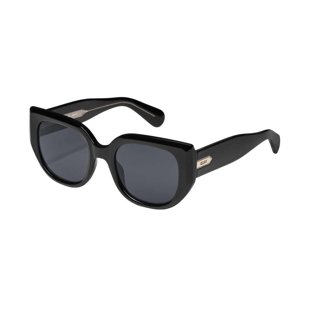 Quay - Womens Sunglasses, Square Lenses with UV Protection (Busy Busy, Black)